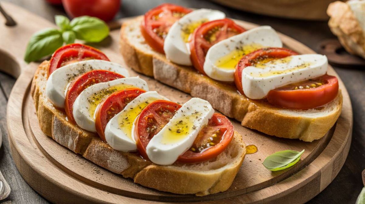 Bruschettas tomate mozzarella : l’apéritif italien facile