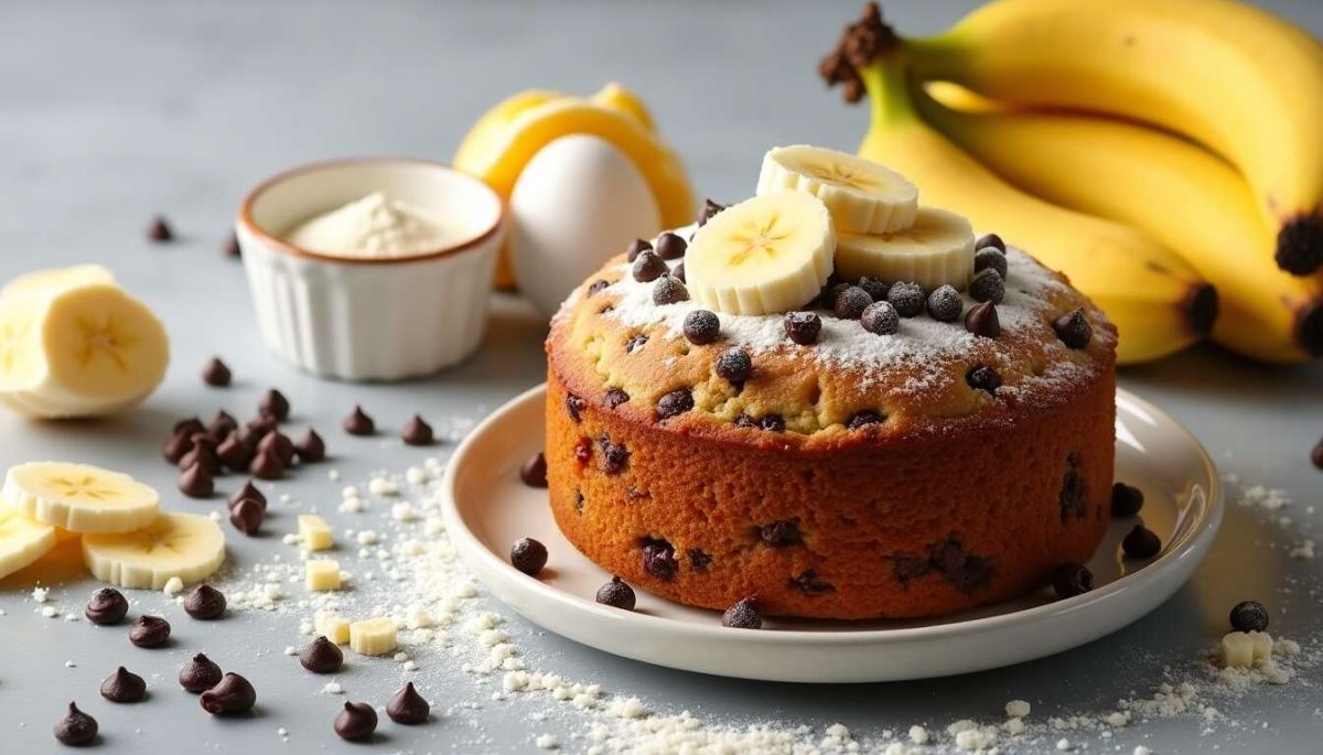 Un délice réconfortant : le cake à la banane et aux pépites de chocolat