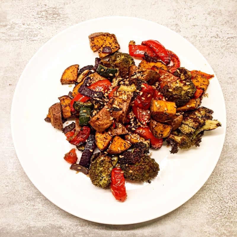 poêlée colorée de patates douces et courgettes, rapide et savoureuse