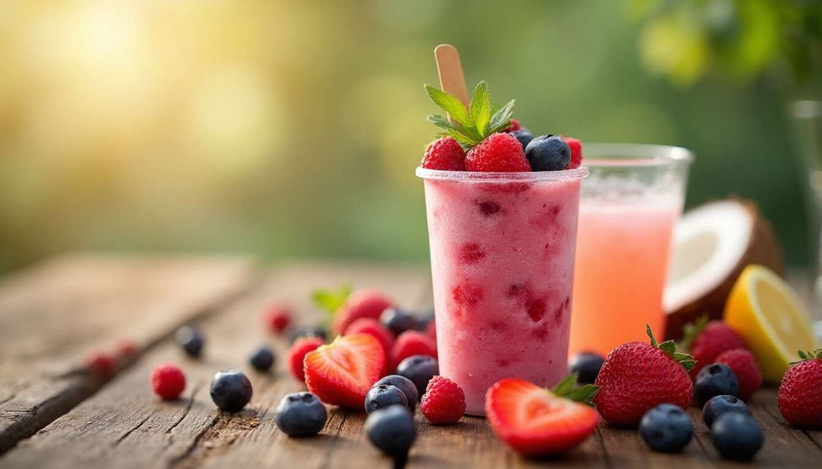 Une glace légère aux fruits rouges pour un été rafraîchissant