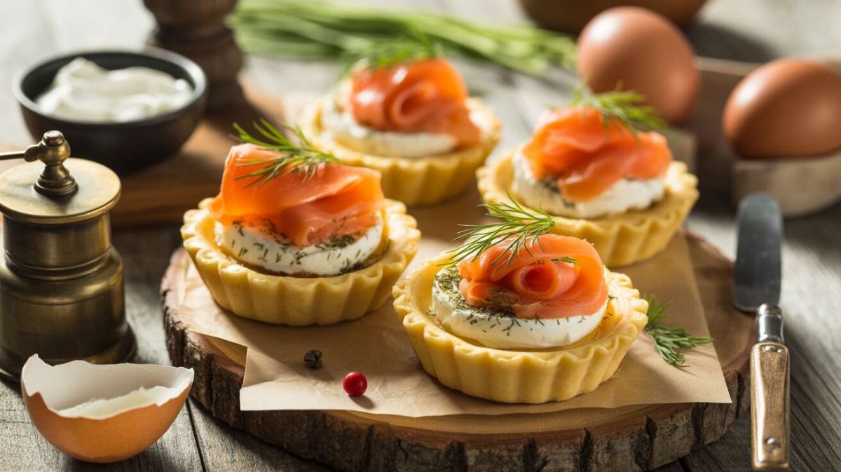 Des tartelettes au chèvre et saumon qui régalent les papilles