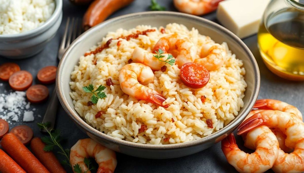 Un risotto au chorizo et crevettes : une explosion de saveurs en un plat