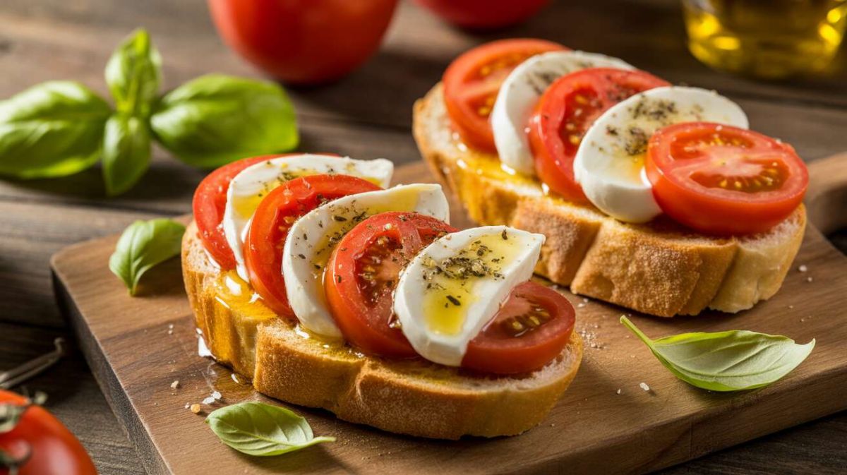 Bruschetta tomate mozzarella : un apéritif italien rapide et savoureux
