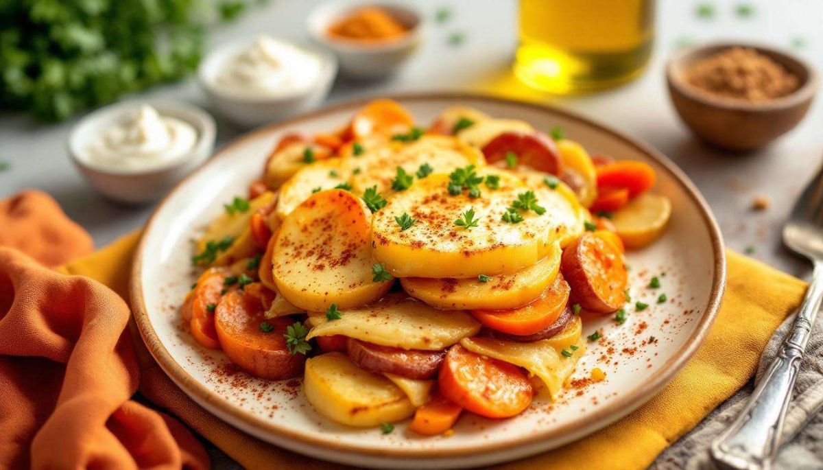 Redécouvrez le gratin dauphinois avec cette recette légère et colorée