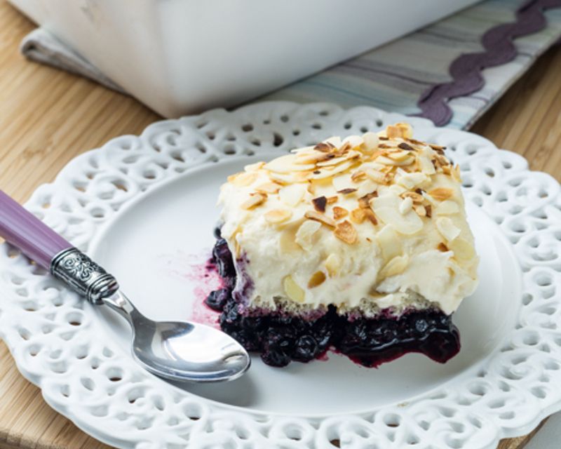 Tiramisu myrtilles & amandes