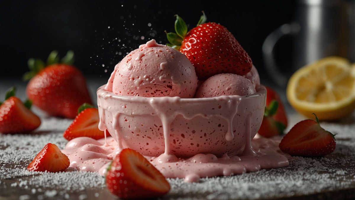 la glace à la fraise maison, un délice à portée de main