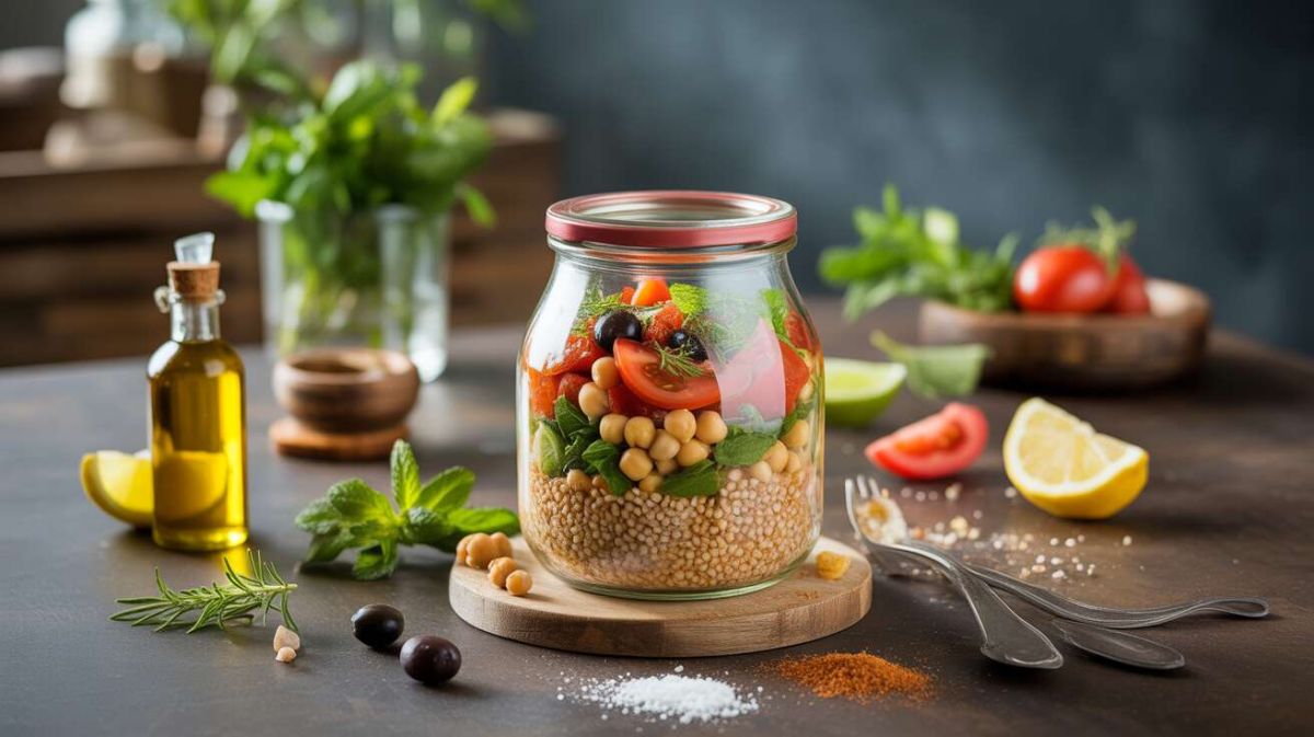 Un taboulé d'été léger en bocal : recette à emporter
