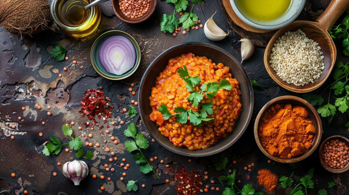 Découvrez la recette savoureuse des lentilles corail au curry