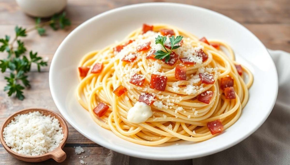 Une carbonara sans œuf qui ravira vos papilles