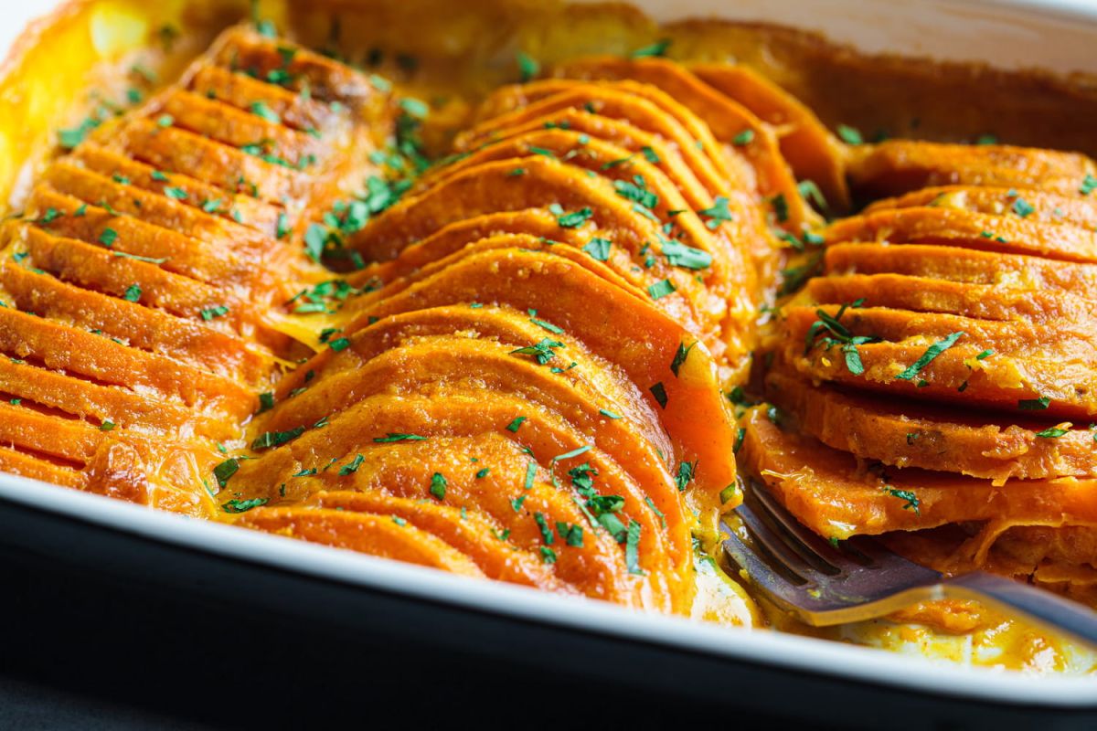 Une version colorée du gratin dauphinois pour alléger vos repas