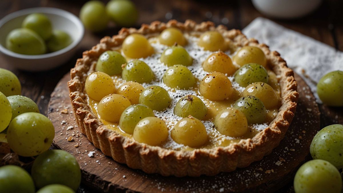 Sublimez votre automne avec une tarte au raisin blanc