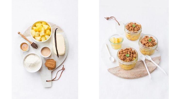 Crumble ananas et spéculoos