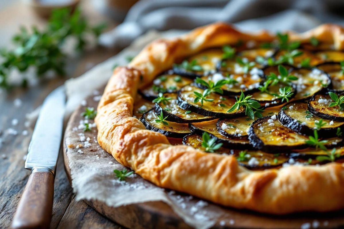 Délicieuse tarte fine à l'aubergine : une recette estivale à partager