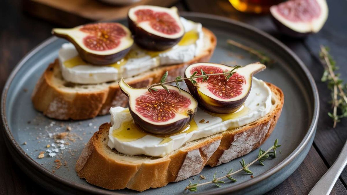 L'élégance du toast au chèvre chaud et figue révélée