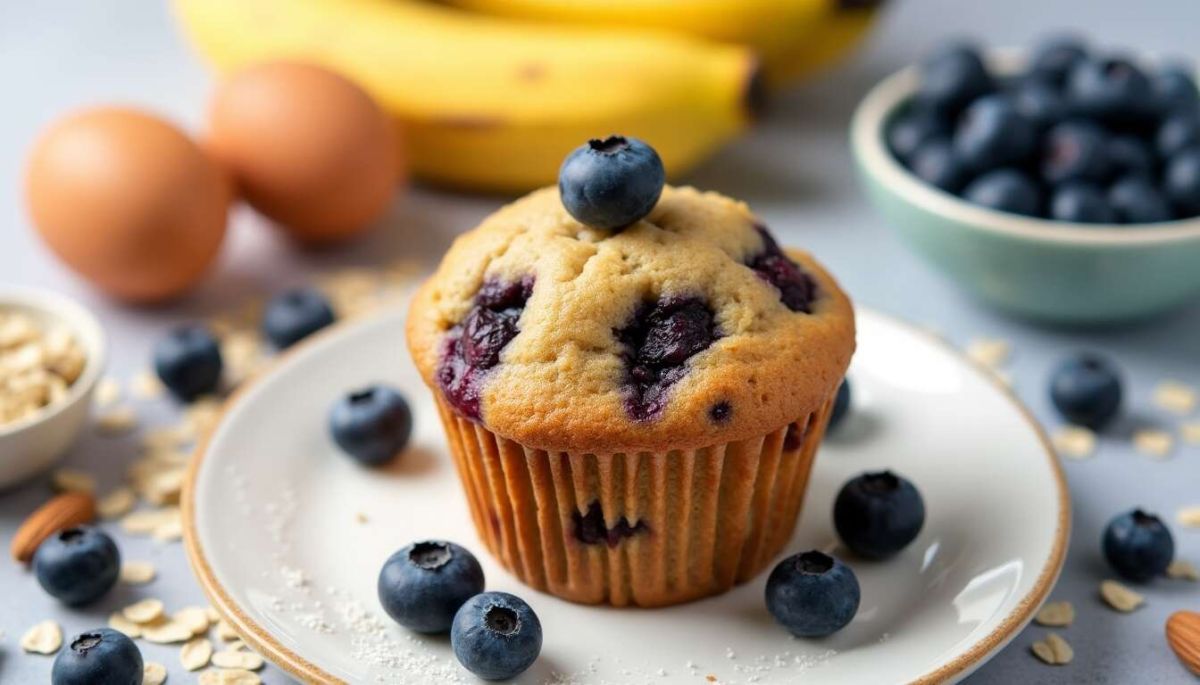 Des muffins aux myrtilles sans sucre : une douceur saine et savoureuse