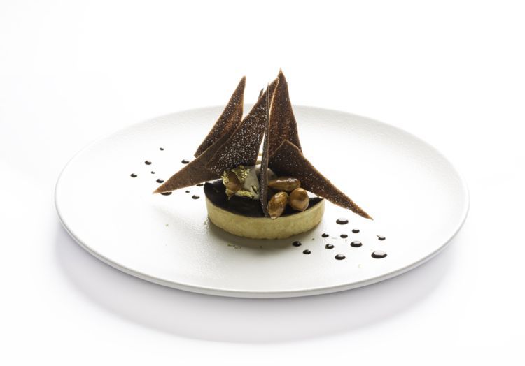 Tartelette à la lucuma et chocolat
