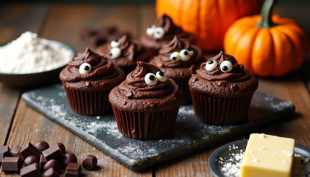 Des muffins au chocolat effrayants pour un Halloween inoubliable