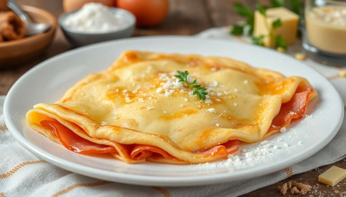 Une crêpe au jambon gratinée qui ravira vos papilles