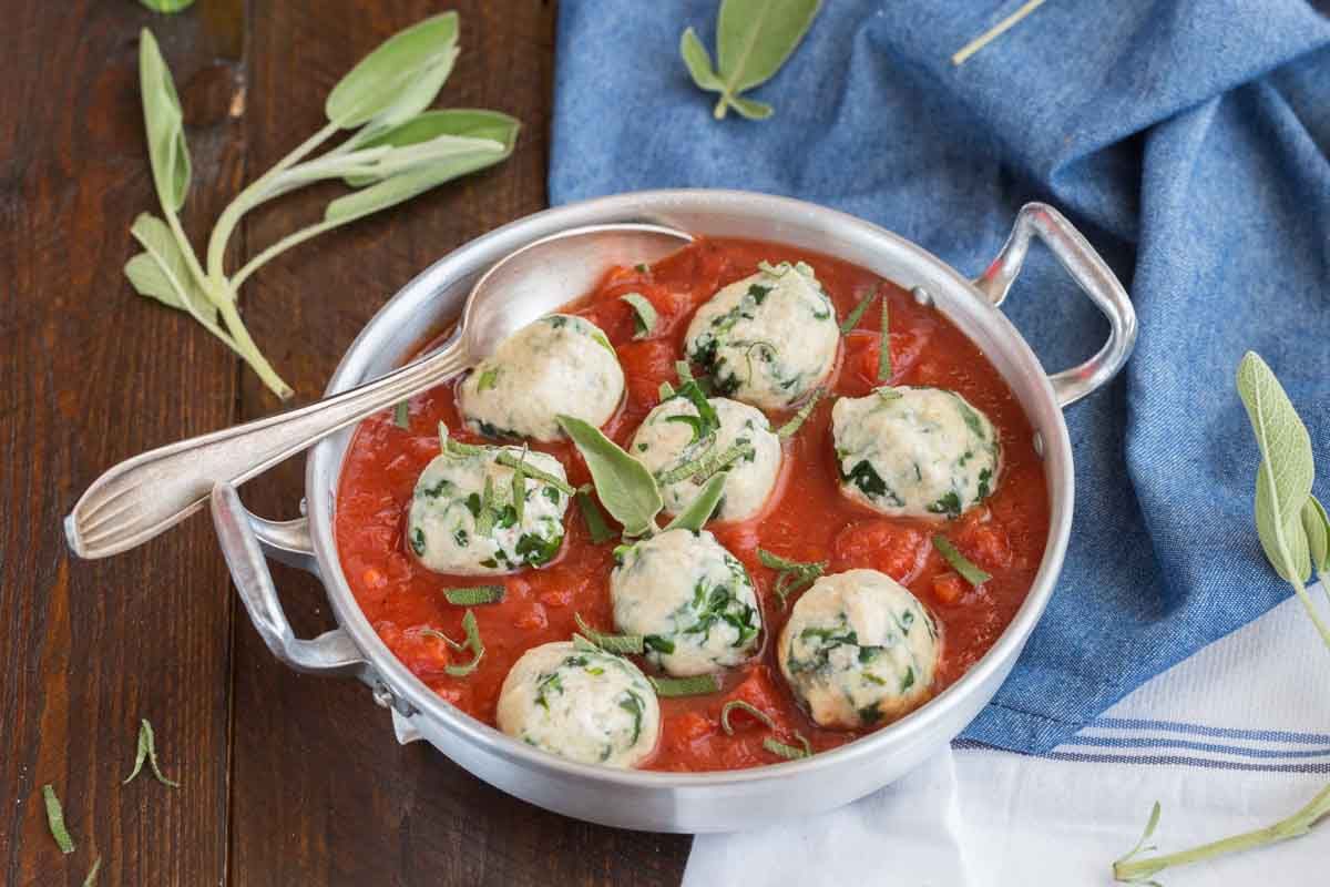 Raviolis tout nus aux épinards