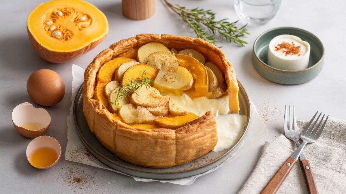 Une tourte au potiron réconfortante pour les soirées d'hiver