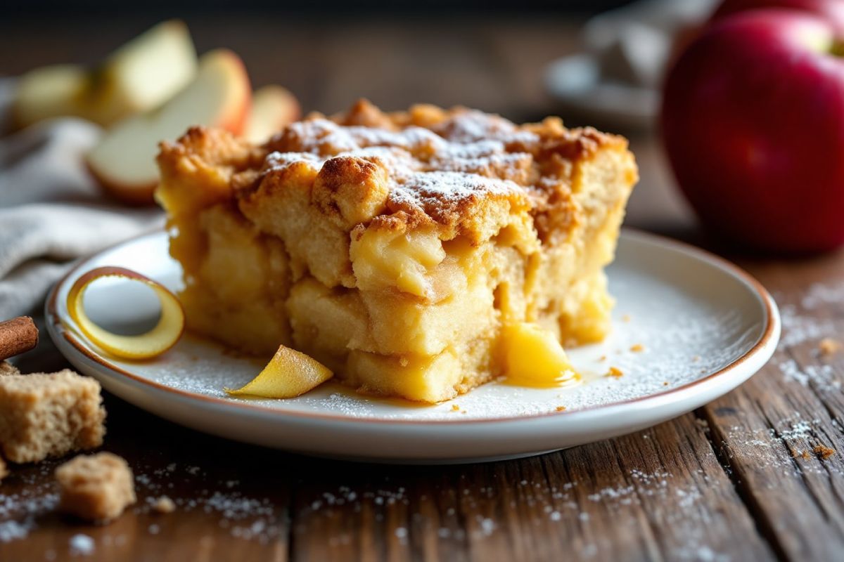 Transformez le pain sec en un pudding aux pommes épicées irrésistible