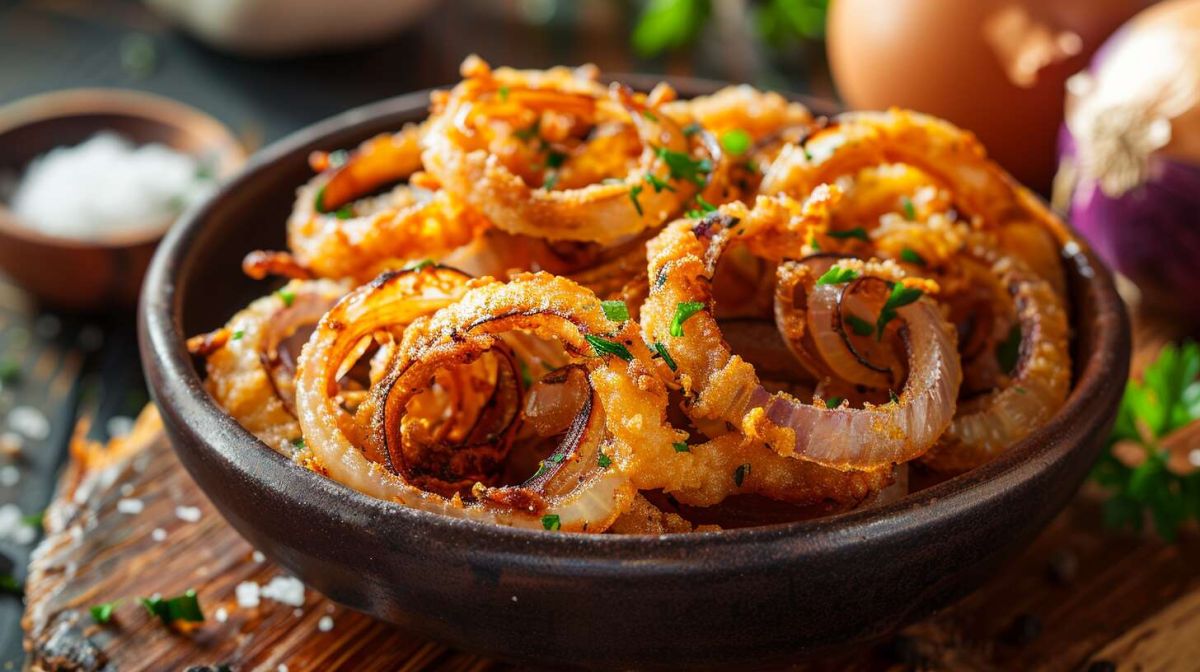 Des oignons frits croustillants pour un apéro inoubliable