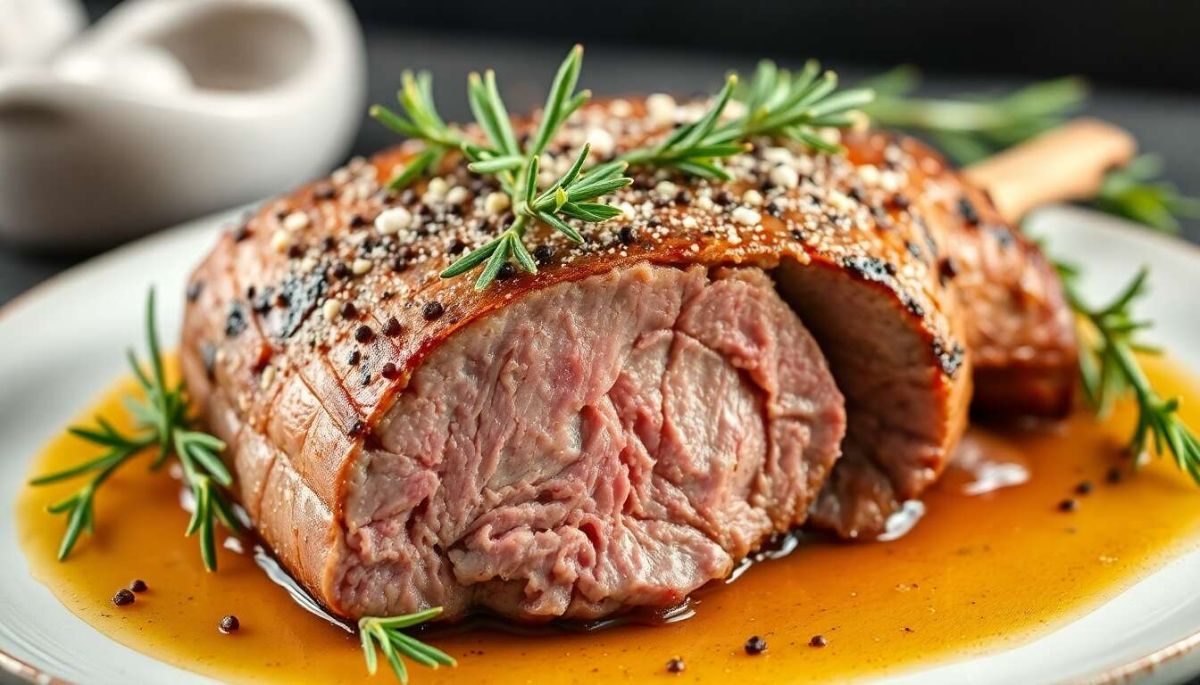 Un délice d'épaule d’agneau roulée au romarin qui émerveille les papilles