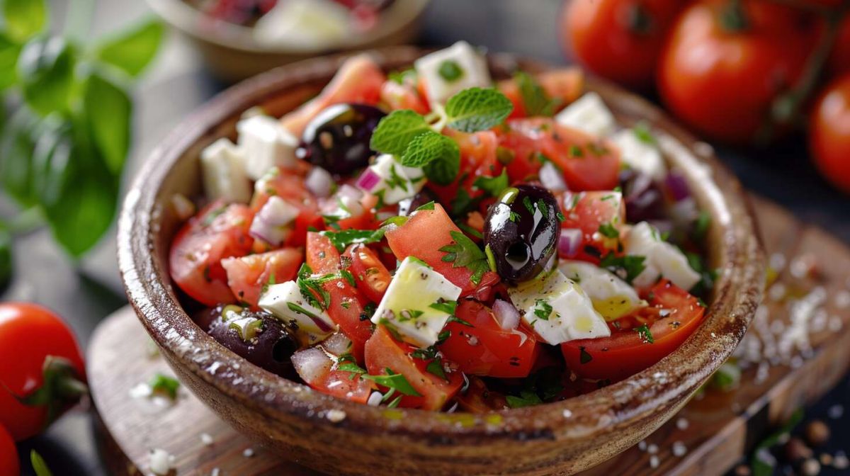 Profitez de l'été avec une délicieuse salade grecque authentique