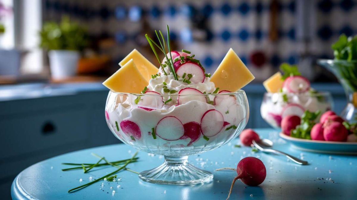Mousse de radis à la ciboulette : une entrée gourmande et rapide