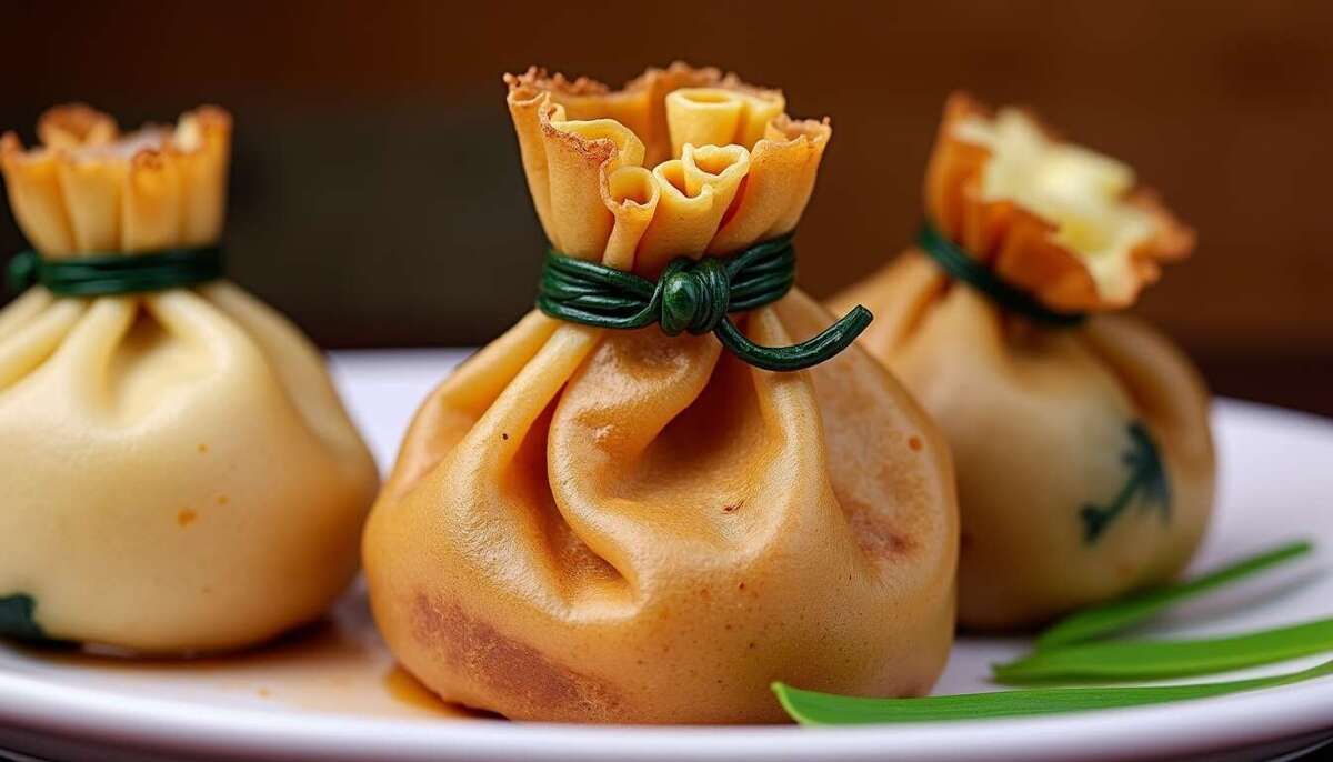 Des aumônières saumon épinards légères pour une entrée raffinée