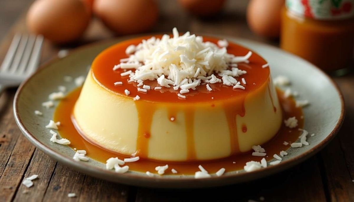 Un flan à la noix de coco irrésistible : découvrez notre recette simple