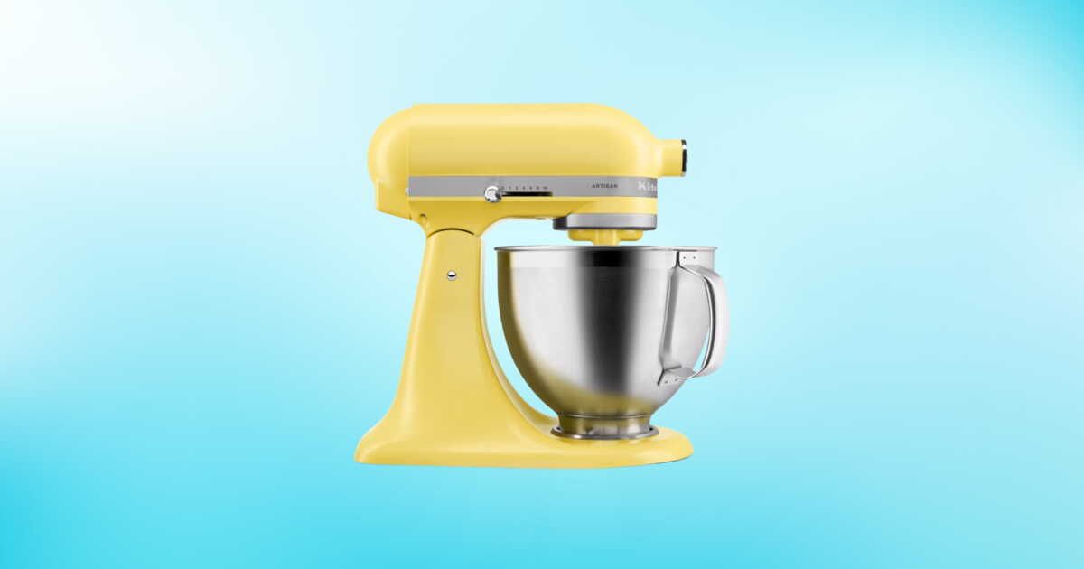 Une offre incroyable sur le robot pâtissier KitchenAid jaune pastel