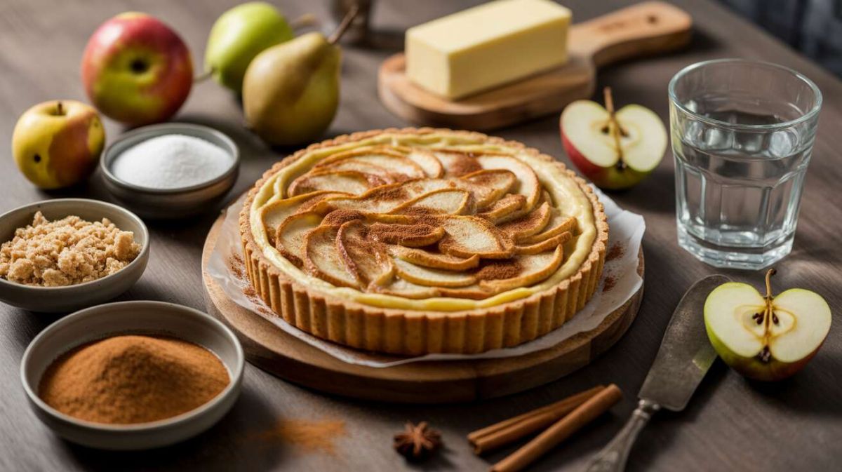 Tarte rustique : une douceur légère aux pommes et poires